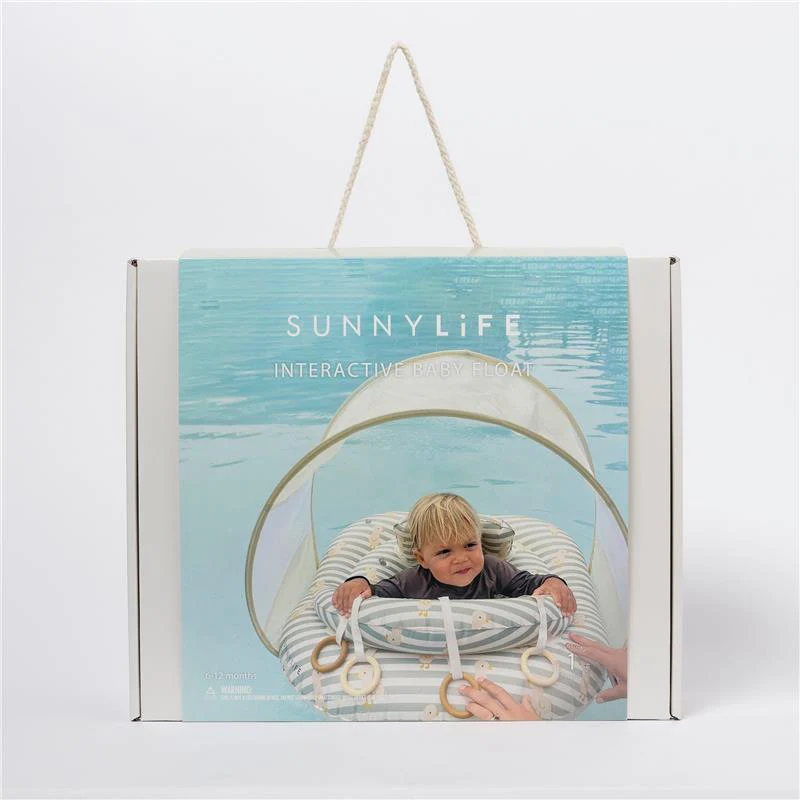 Sunnylife - Interactive Baby Float Duck Sage Stripe - Image 6