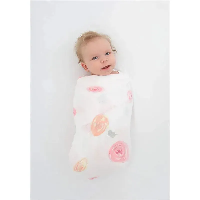 Swaddle Designs - 3Pk Bubble Dots, Stars, Champagne Marquisette Swaddles - Image 3