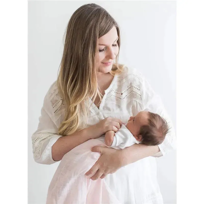 Swaddle Designs - 3Pk Muslin Swaddle Blankets, Pink Springfield - Image 5