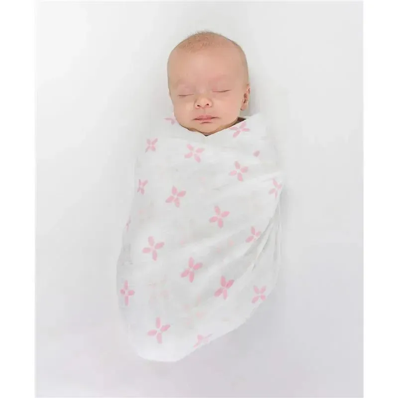 Swaddle Designs - 3Pk Muslin Swaddle Blankets, Pink Springfield - Image 6