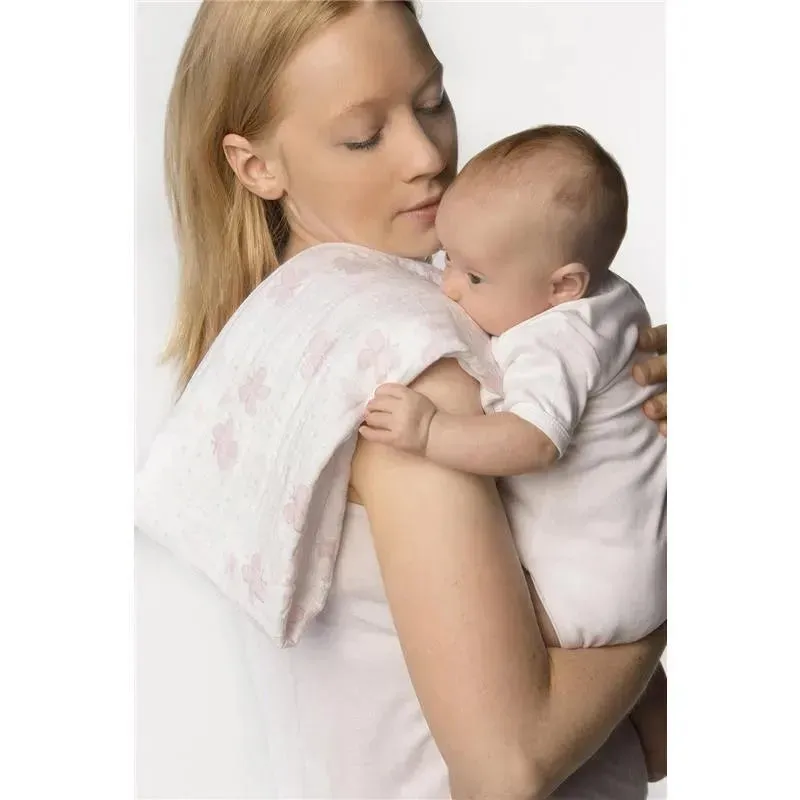 Swaddle Designs - Blue French Dots Muslin Swaddle Blanket - Image 3