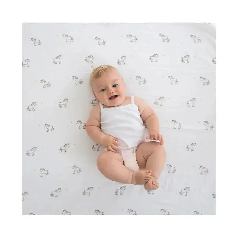 Swaddle Designs - Muslin Swaddle Blanket, Unicorn - Image 5