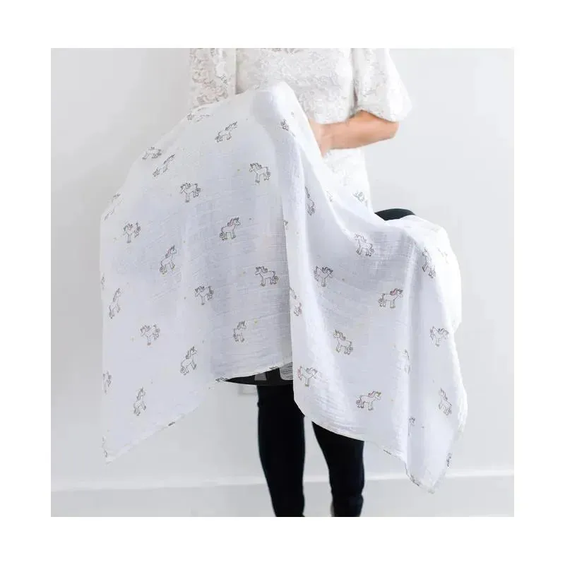 Swaddle Designs - Muslin Swaddle Blanket, Unicorn - Image 6