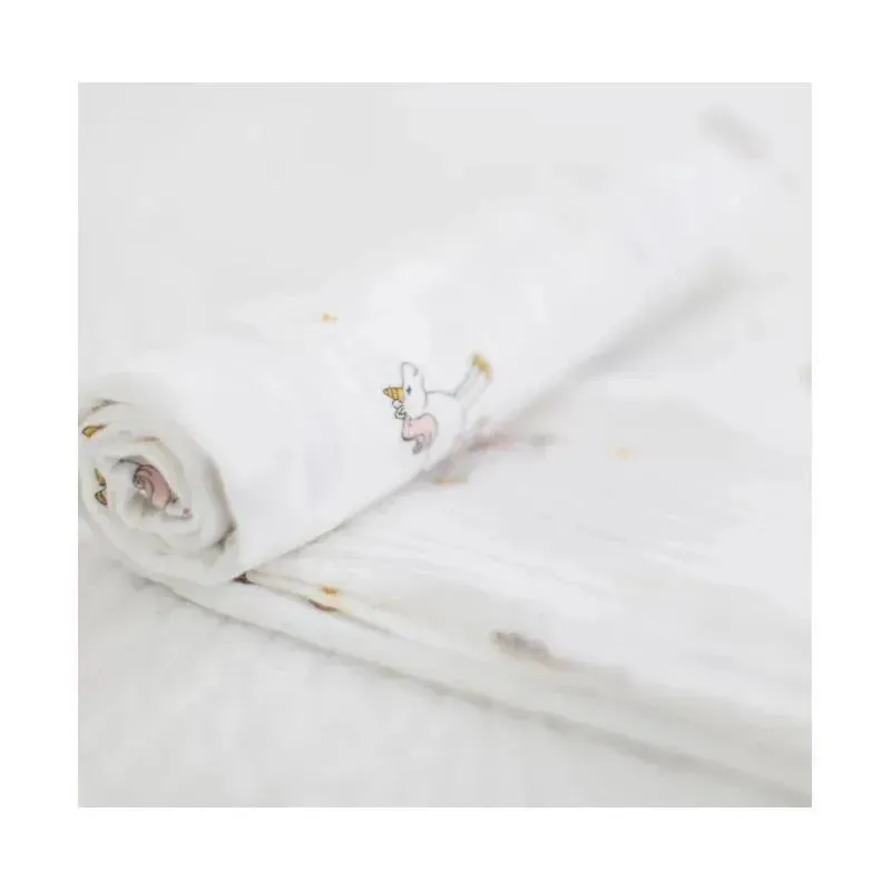 Swaddle Designs - Muslin Swaddle Blanket, Unicorn - Image 7