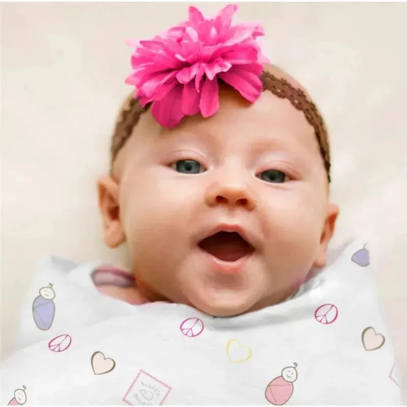 Swaddle Designs - Peace, Love Swaddle Marquisette Swaddle Blanket - Image 2