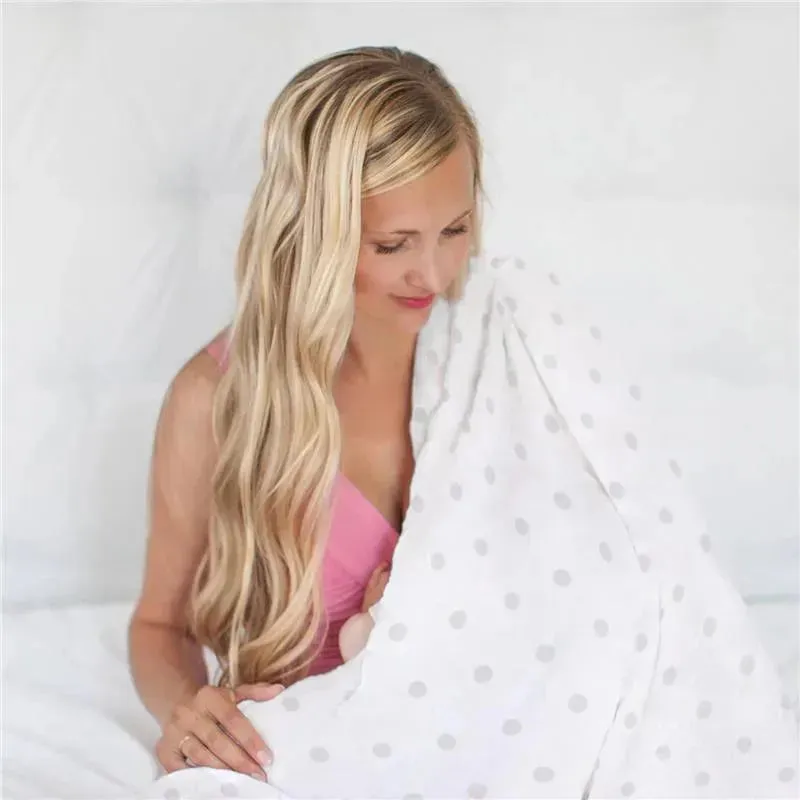 Swaddle Designs - Sterling French Dots Muslin Swaddle Blanket - Image 5