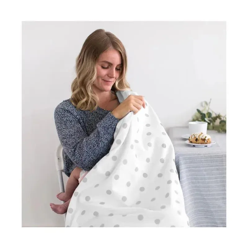 Swaddle Designs - Ultimate Swaddle Blanket, Polka Dots, Sterling - Image 4