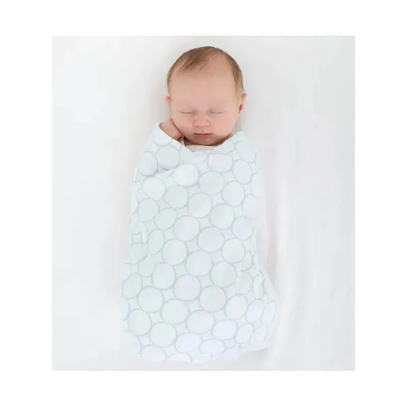 Swaddle Designs - Ultimate Swaddle Blanket, Sterling Deco Elephants, Blue - Image 2
