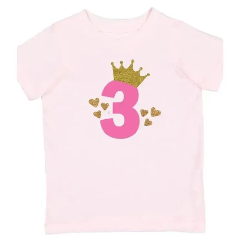Sweet Wink - 3Rd Birthday Girl Princess Short Sleeve Shirt