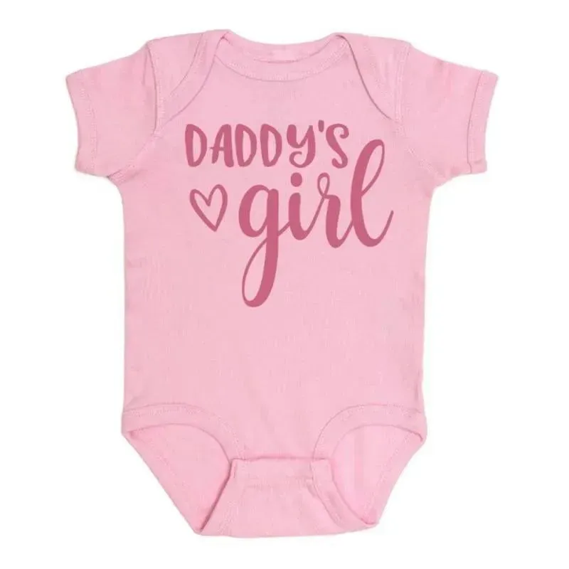 Sweet Wink - Baby Girl Daddy's Girl Short Sleeve Bodysuit