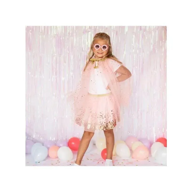 Sweet Wink - Baby Girl Gold Blush Sequin Tutu Dress Up Skirt - Image 2