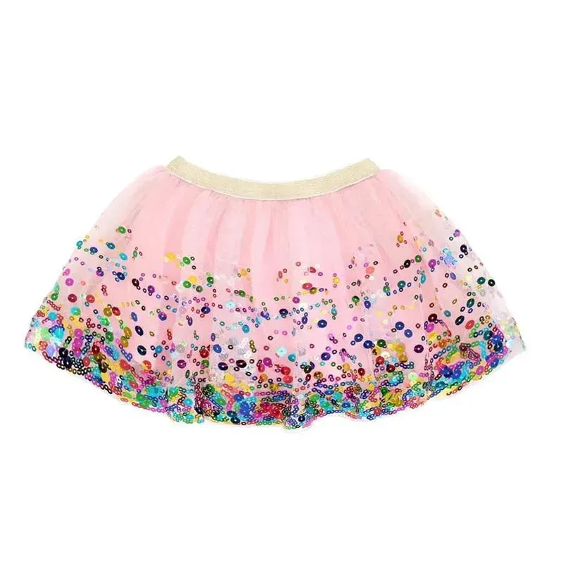 Sweet Wink - Baby Girl Pink Confetti Tutu Dress Up Skirt