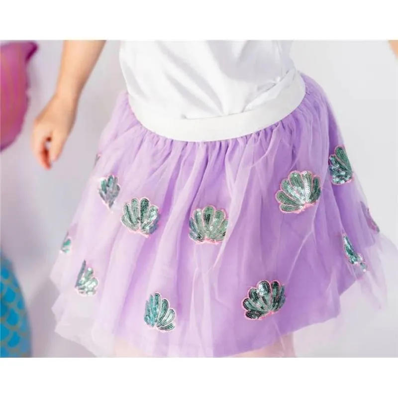 Sweet Wink - Baby Girl Seashell Tutu Dress Up Skirt - Image 4