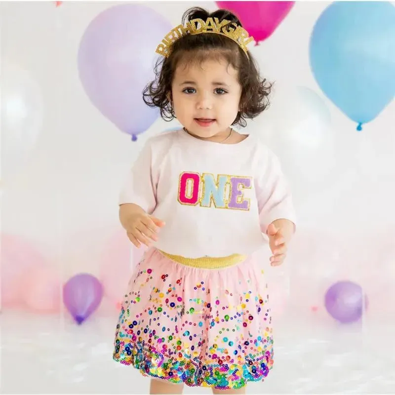Sweet Wink - First Birthday Patch Short Sleeve T-Shirt Kids Birthday - Image 3