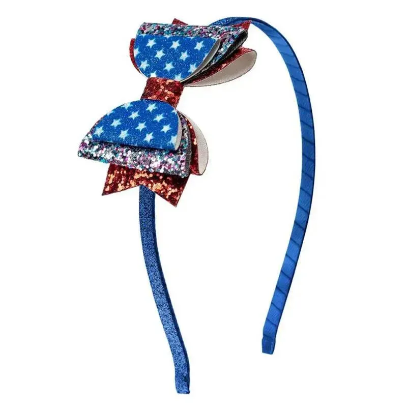 Sweet Wink - 4Th Of July Kids Flag Bow Headband