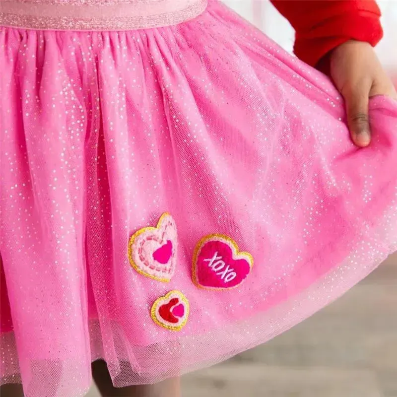 Sweet Wink - Kids Heart Patch Valentine's Day Tutu - Image 3