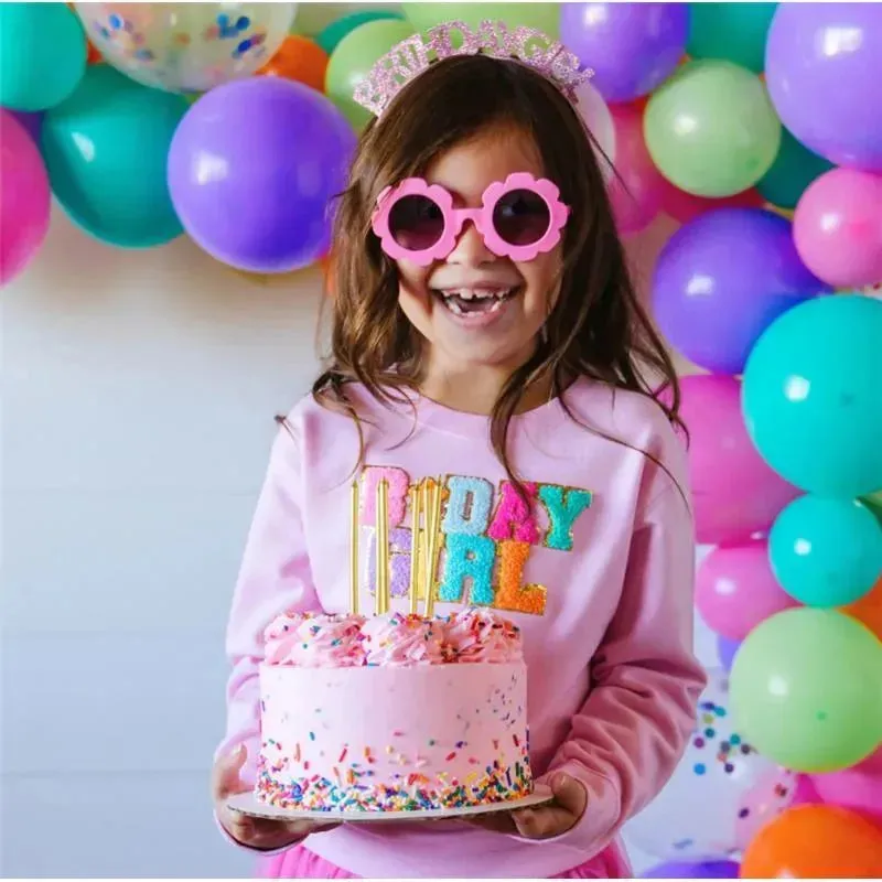 Sweet Wink - Kids Pink Birthday Girl Headband - Image 2
