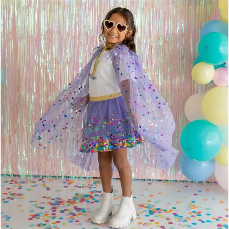 Sweet Wink - Lavender Confetti Cape Kids Dress Up - Image 3