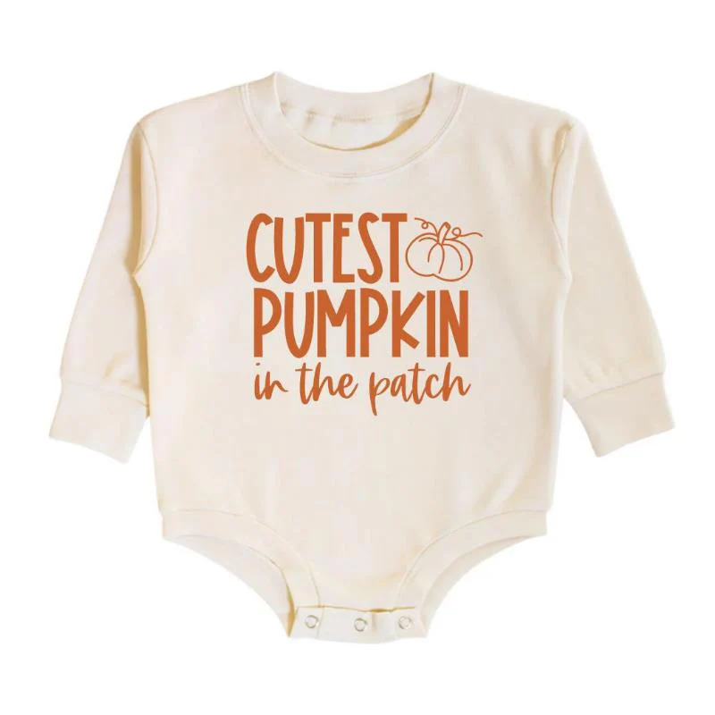 Sweet Wink - Little Pumpkin Patch Long Sleeve Romper