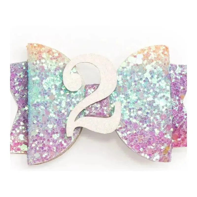 Sweet Wink - Pastel Rainbow Kids Birthday Hair Clip, 1