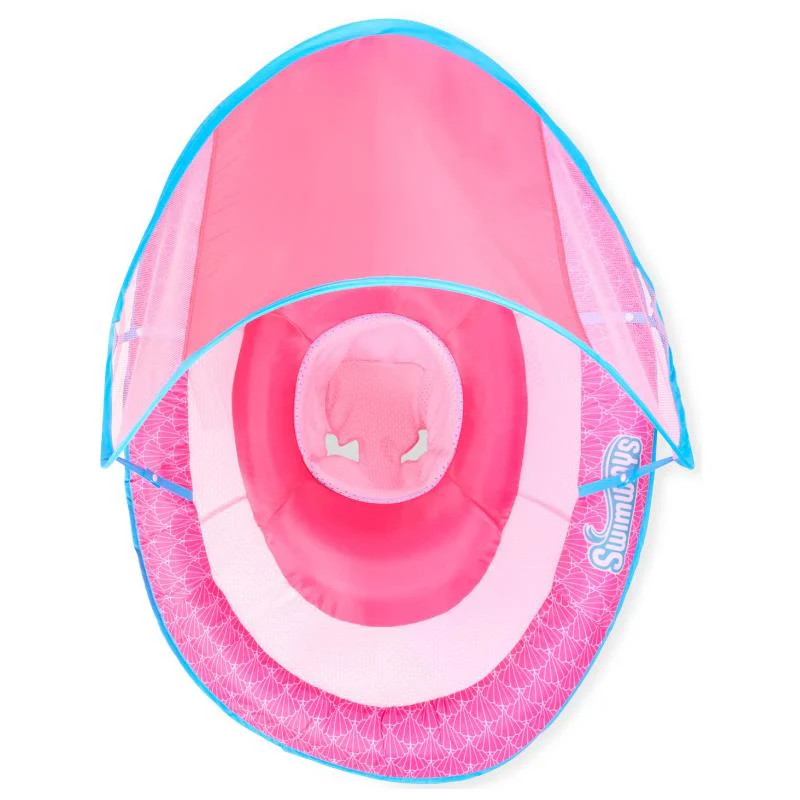 Swimways - Baby Pool Float With Canopy & Upf Protection Pink - Image 3