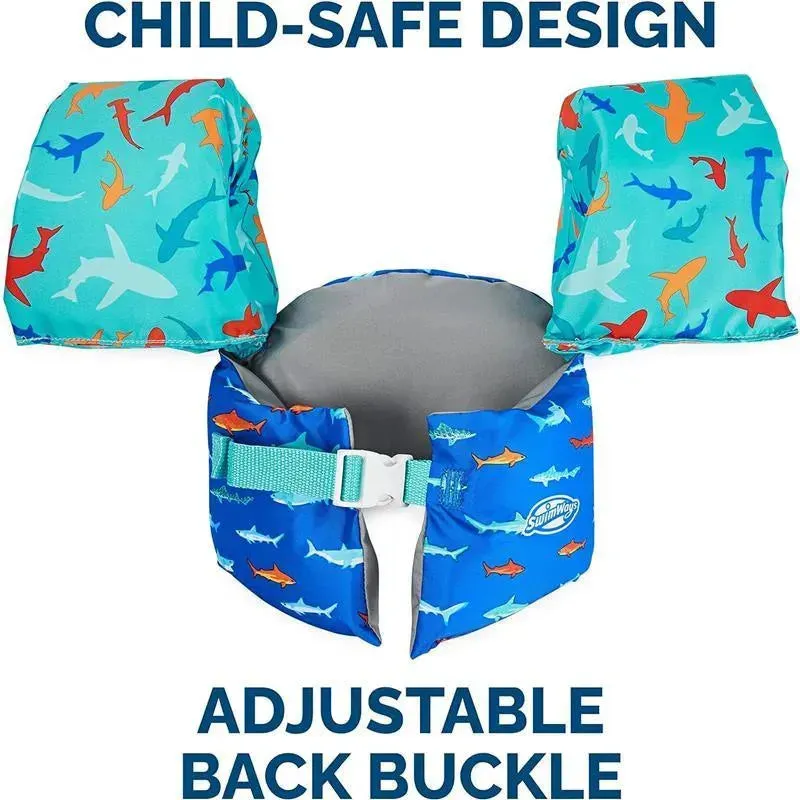 SwimWays - Swim Trainer, US Coast Guard Approved Life Vest, Shark - Image 3