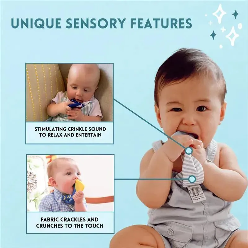 Tasty Tie -Teething Bib Tie, Seersucker - Image 6