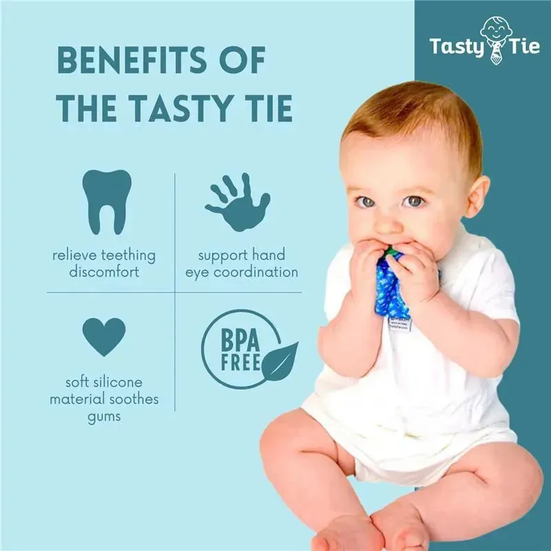 Tasty Tie - Teething Bib Tie, Shark - Image 3