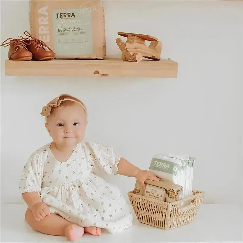 Terra - 24Ct Newborn Diapers 85% Plant-Based, Size 1 - Image 7