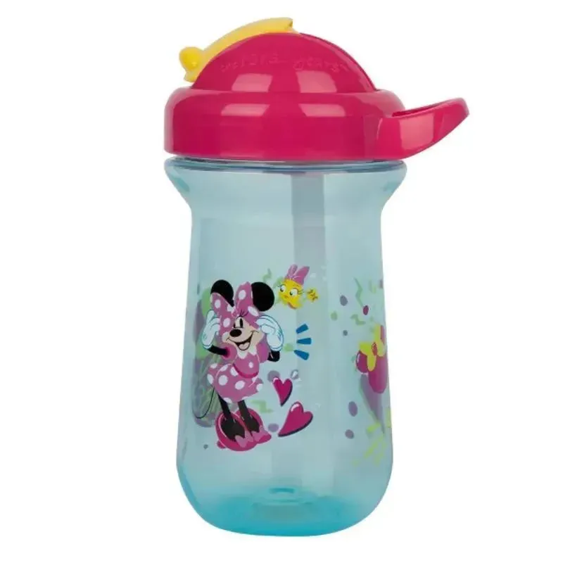 The First Years - Disney Minnie Flip Top Straw Cup, 2pk - Blue/Pink - Image 3