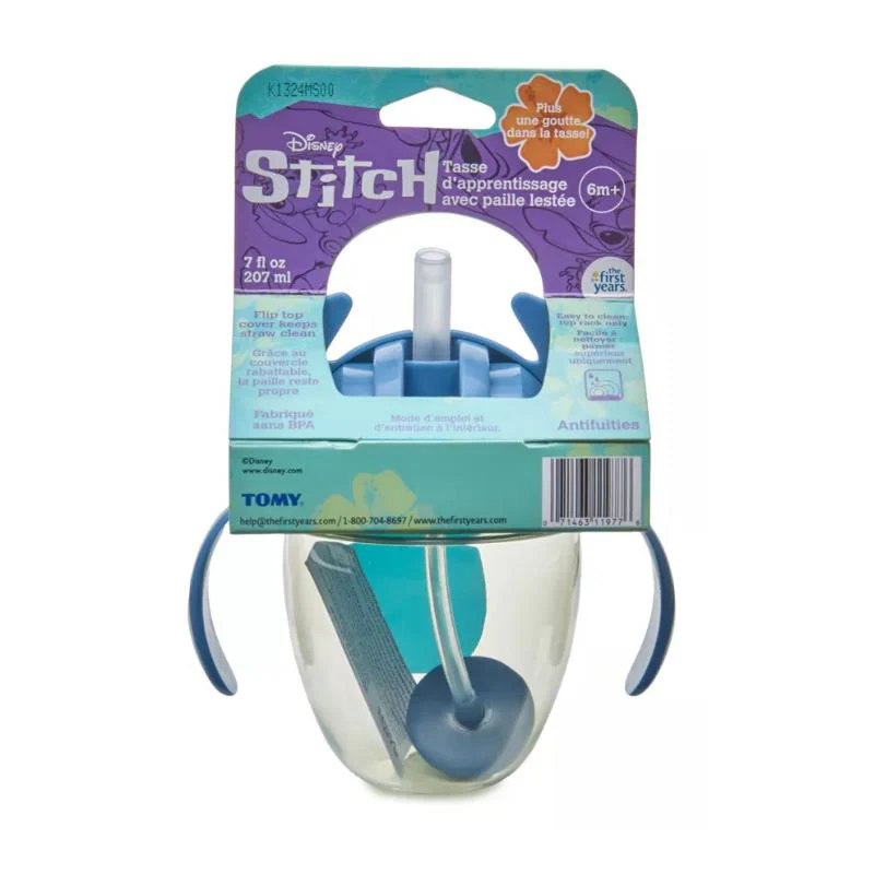 The First Years - Disney Stitch 7Oz Weighted Straw Trainer Cup - 1Pk - Image 7