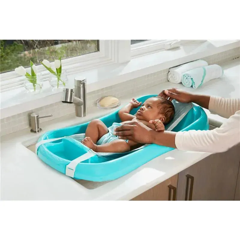 The First Years - Sure Comfort® Newborn to Toddler - 3-in-1 Baby Bathtub, Blue - Image 4