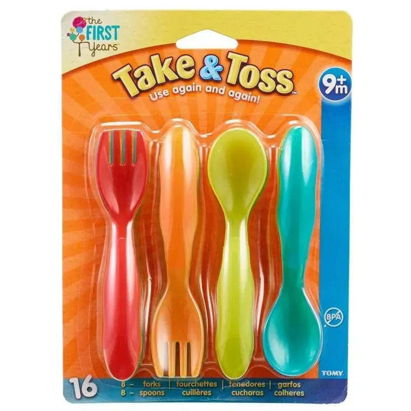 The First Years - Take & Toss 16Pc Baby Spoons, Multicolored - Image 2