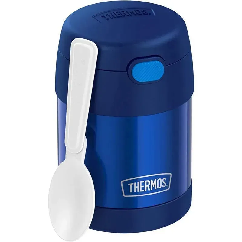 Thermos - 10 Oz. Stainless Steel Nonlicensed Funtainer Food, Blue With Spoon - Image 11
