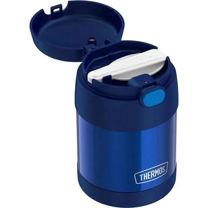 Thermos - 10 Oz. Stainless Steel Nonlicensed Funtainer Food, Blue With Spoon - Image 4