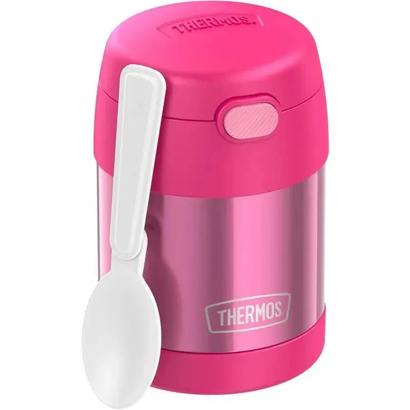 Thermos - 10 Oz. Stainless Steel Nonlicensed Funtainer Food, Pink With Spoon - Image 11