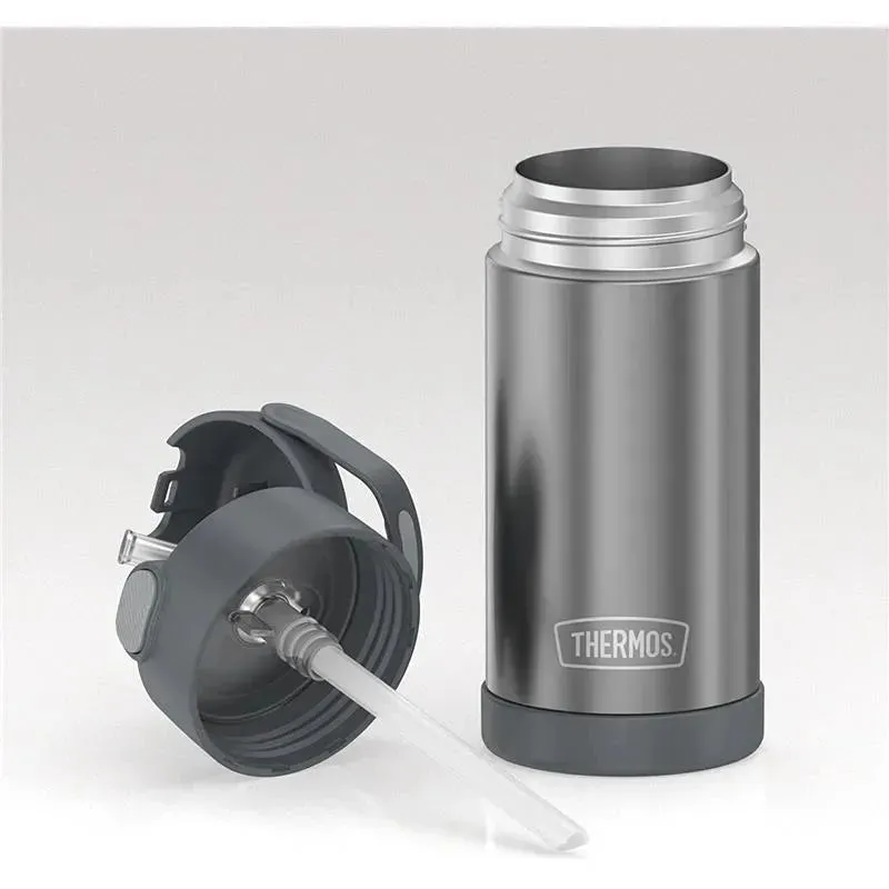 Thermos - 12 Oz. Stainless Steel Funtainer Bottle, Grey - Image 5