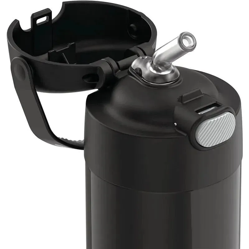 Thermos - 12 Oz. Stainless Steel Funtainer Bottle, Matte Black - Image 3