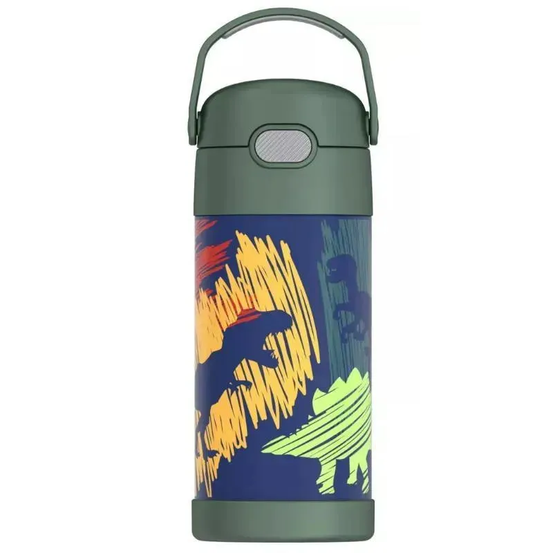 Thermos - 12 Oz. Stainless Steel Non-Licensed Funtainer® Bottle, Dinosaurs