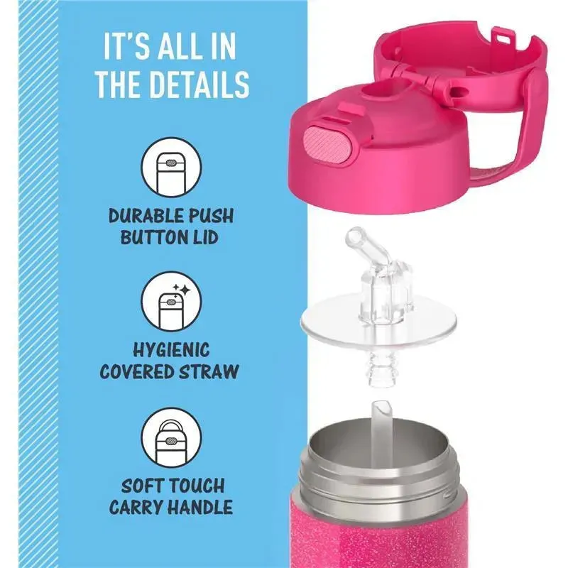 Thermos - 12 Oz. Stainless Steel Non-Licensed Funtainer® Bottle, Pink - Image 4