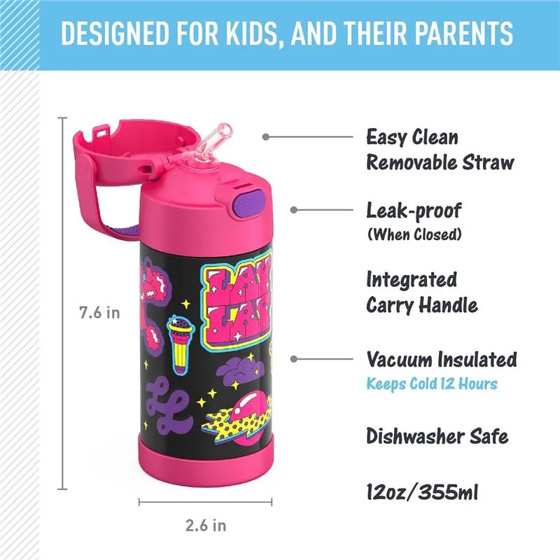 Thermos - 12Oz. Funtainer® Water Bottle W/ Straw, That Girl Lay Lay - Image 2