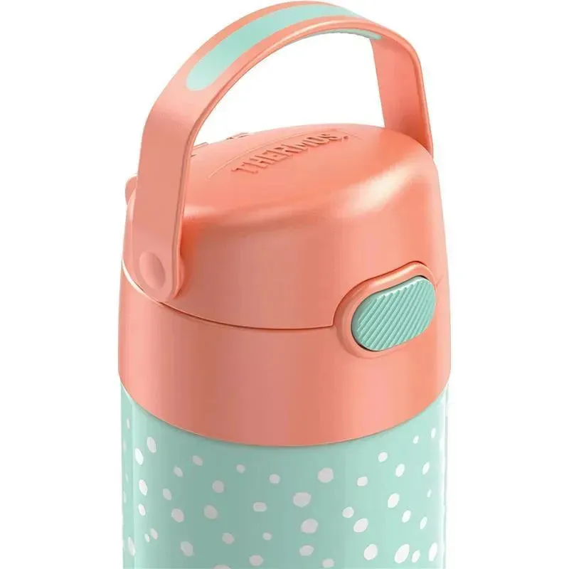 Thermos - 12Oz FUNtainer Water Bottle with Bail Handle Pastel Delight (Dots) - Image 3