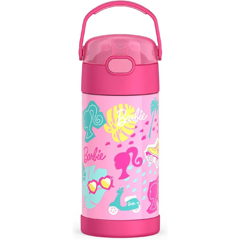 THERMOS - 12Oz Stainless Steel Insulated Straw Bottle, Barbie