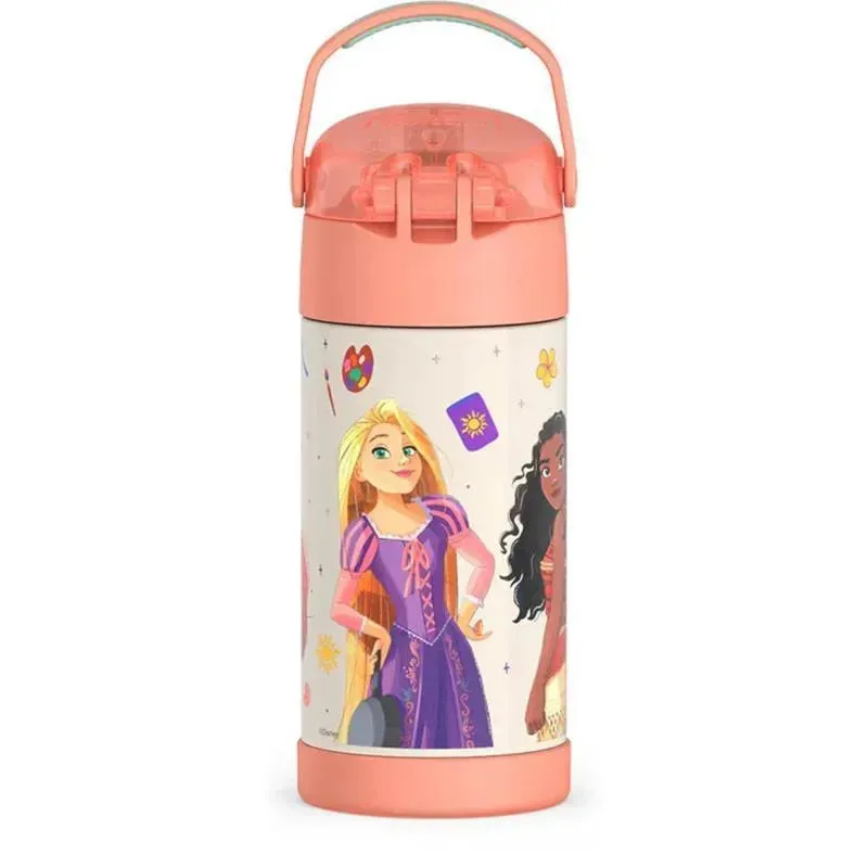 THERMOS - 12Oz Stainless Steel Insulated Straw Bottle, Princess - Image 2