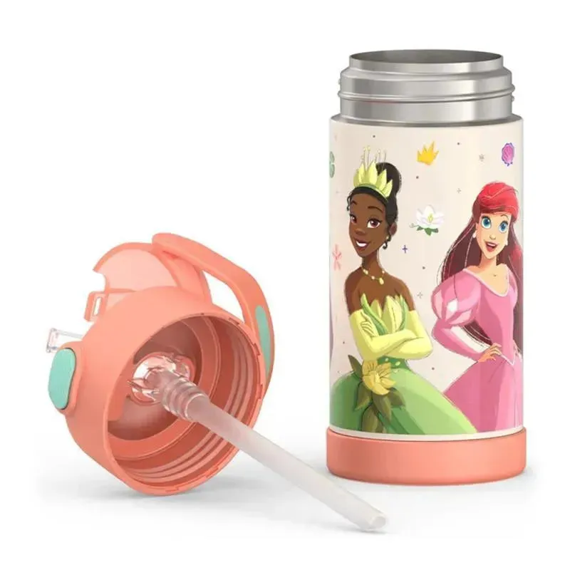 THERMOS - 12Oz Stainless Steel Insulated Straw Bottle, Princess - Image 4
