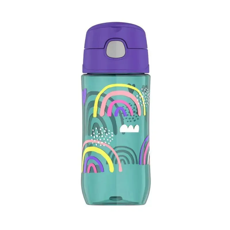 Thermos - 16 Oz Plastic Funtainer® Hydration Bottle With Spout Lid Assortment, Rainbows