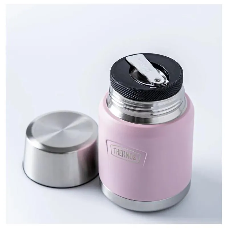 Thermos - 16 Oz Stainless Steel Food Jar W/ Spoon, Sunset Pink - Image 3