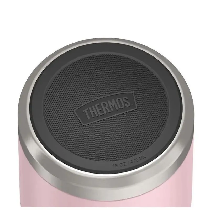 Thermos - 16 Oz Stainless Steel Food Jar W/ Spoon, Sunset Pink - Image 4