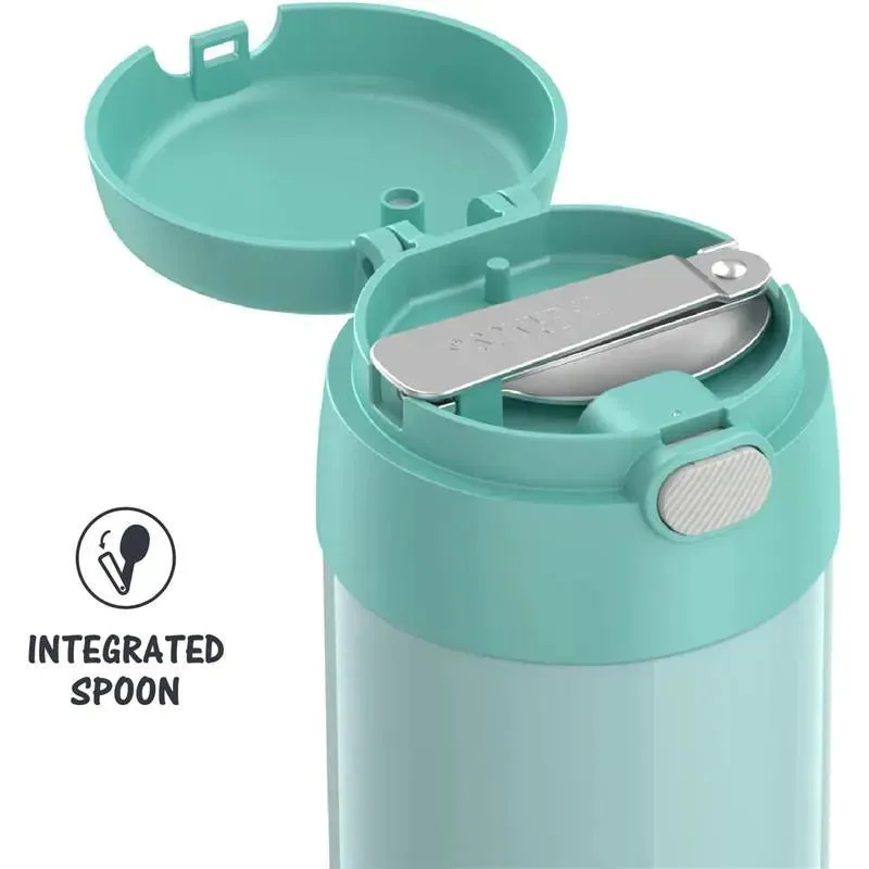 Thermos - 16 Oz. Stainless Steel Funtainer® Food Jar W/ Folding Spoon, Mint - Image 2