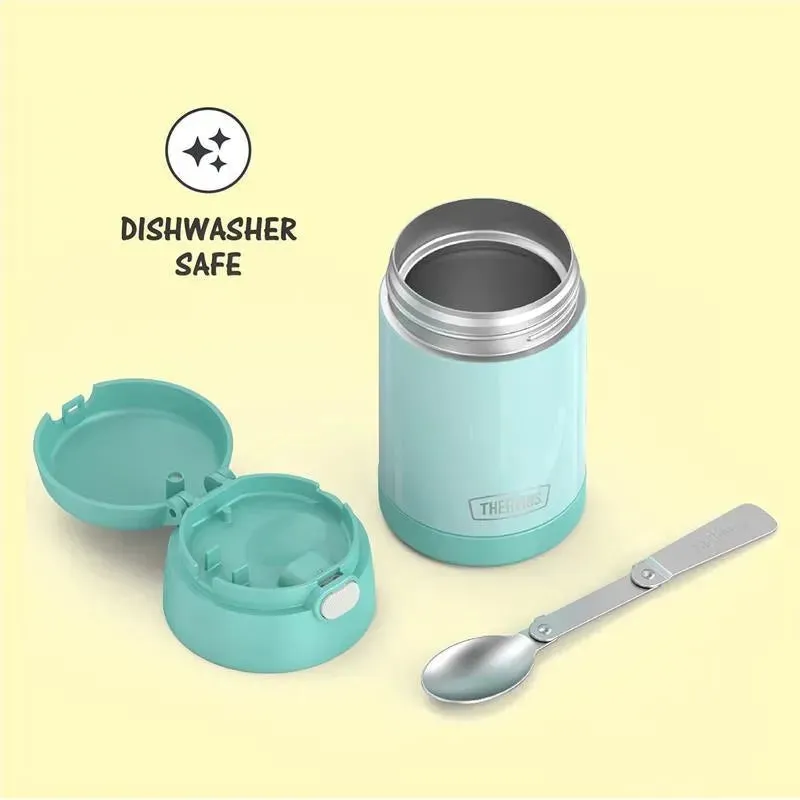 Thermos - 16 Oz. Stainless Steel Funtainer® Food Jar W/ Folding Spoon, Mint - Image 3